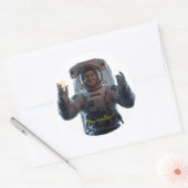 Galaxy Explorers – Buiten deze wereld Bedankt Sti Ronde Sticker (Envelop)