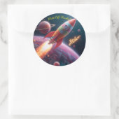 Galaxy Explorers – Buiten deze wereld Bedankt Sti Ronde Sticker (Tas)