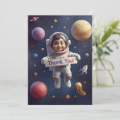 Galaxy Explorers - Kinder bedankkaart (Staand voorkant)