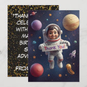 Galaxy Explorers - Kinder bedankkaart (Voorkant / Achterkant)