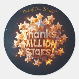 Galaxy Explorers - Out of This World - Dank je wel Ronde Sticker