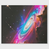 Galaxy Fantasy Verjaardagscadeau Inpakpapier (Vlak)