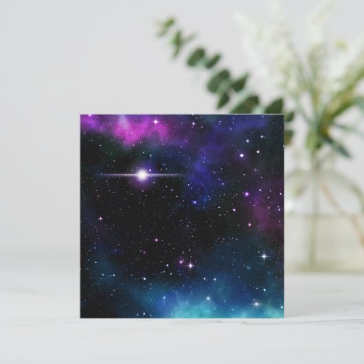 Galaxy Feestdagenkaart (Staand voorkant)