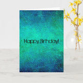 Galaxy, fijne verjaardag! kaart (Gele Bloem)