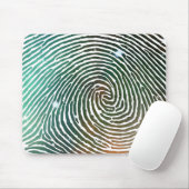Galaxy Fingerprint Pattern Muismat (Met muis)