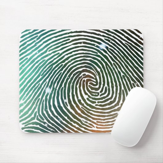 Galaxy Fingerprint Pattern Muismat (Met muis)