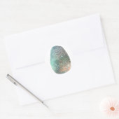 Galaxy Fingerprint Pattern Ronde Sticker (Envelop)