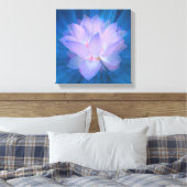 Galaxy Flower Canvas afdrukken (Insitu (Slaapkamer))