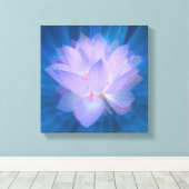 Galaxy Flower Canvas afdrukken (Insitu (Houten vloer))