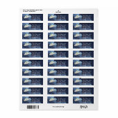 Galaxy Flying Saucer Alien UFO Stars Etiket (Full Sheet)