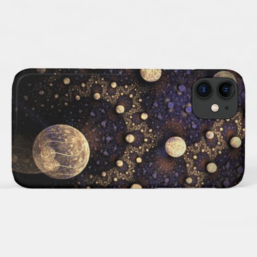 Galaxy Fractal Case-Mate iPhone Case (Achterkant (horizontaal))