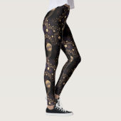 Galaxy Fractal Moons Pattern Leggings (Rechts)