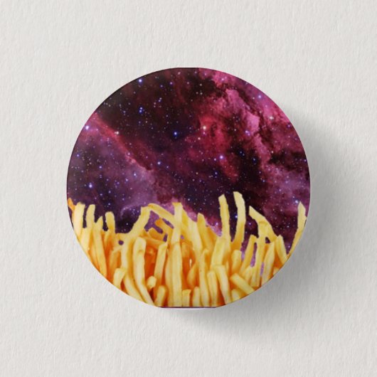 Galaxy Fries Ronde Button 3,2 Cm (Voorkant)