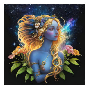 *~* Galaxy Galactic Vrouwen Fantasy Juwelen AP58 Foto Afdruk