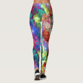 Galaxy Ganesh God Hippie Boho Psychedelische Leggi Leggings (Achterkant)