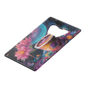 Galaxy Garden Coffee Art Creditkaart Flessenopener (Achterkant Gekanteld)
