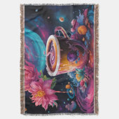 Galaxy Garden Coffee Art Deken (Voorkant Verticaal)