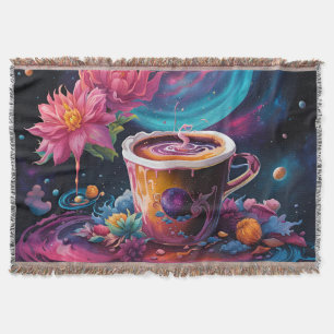 Galaxy Garden Coffee Art Deken