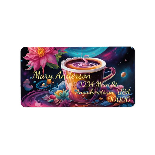 Galaxy Garden Koffie Etiket (Voorkant)