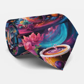 Galaxy Garden Koffie Stropdas (Opgerold)