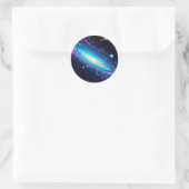 Galaxy gedempt v1 ronde sticker (Tas)