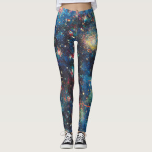 Galaxy geïnspireerd hemels kosmisch wervelend univ leggings