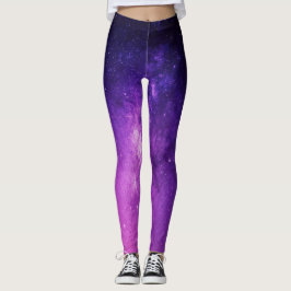 Galaxy gekleurde ruimte en universum Leggings