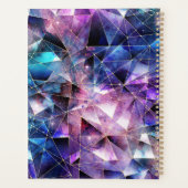 Galaxy Gemstone Crystal Paarse geometrische ontwer Planner (Achterkant)