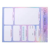 Galaxy gepersonaliseerde plannen voor de Daily Pla Notitieblok (Voorkant)