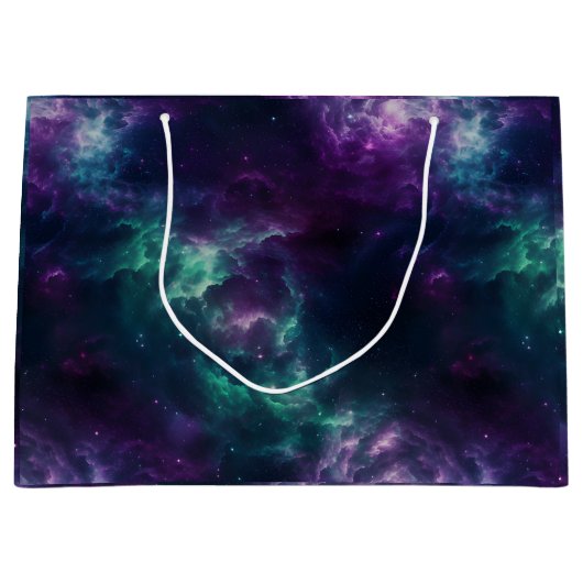 Galaxy Gift Bag Verjaardagsfeestje Buitenruimte Groot Cadeauzakje (Voorkant)