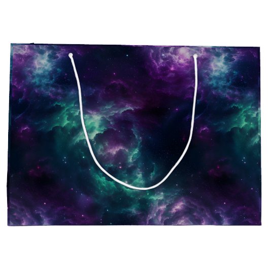 Galaxy Gift Bag Verjaardagsfeestje Buitenruimte Groot Cadeauzakje (Achterkant)
