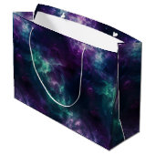 Galaxy Gift Bag Verjaardagsfeestje Buitenruimte Groot Cadeauzakje (Achterkant Gekanteld)