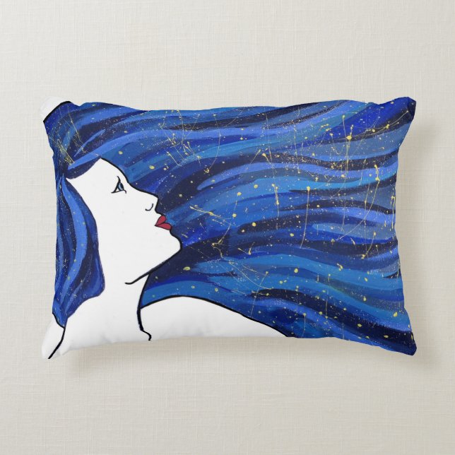 Galaxy Girl Accent Kussen (Voorkant)