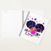 Galaxy Girl,Afro Girl,Zwart meisje,Melanine Planner (Display)