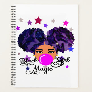 Galaxy Girl,Afro Girl,Zwart meisje,Melanine Planner
