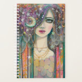 Galaxy Girl Bohemian Style Girl beroemd gemaakt do Planner (Voorkant)