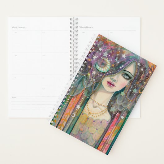 Galaxy Girl Bohemian Style Girl beroemd gemaakt do Planner (Display)