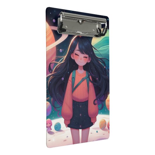 Galaxy girl mini klembord (Schuin)