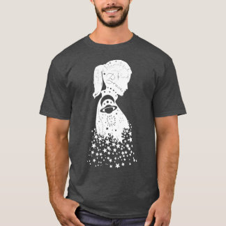 Galaxy Girl Moeder Zuster Astrology Witchy Gothic T-shirt