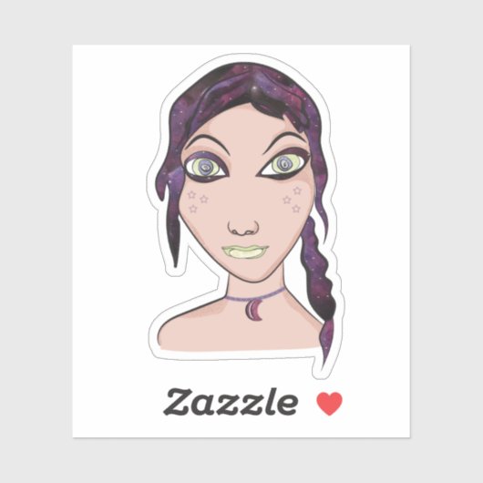 Galaxy Girl Sticker (Vel)