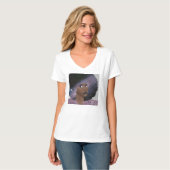Galaxy Girl V-hals T-shirt (Voorkant volledig)