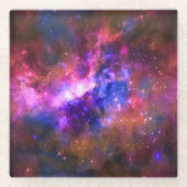 galaxy glazen onderzetter (Voorkant)