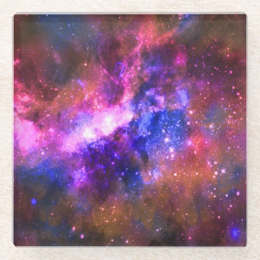 galaxy glazen onderzetter (Voorkant)