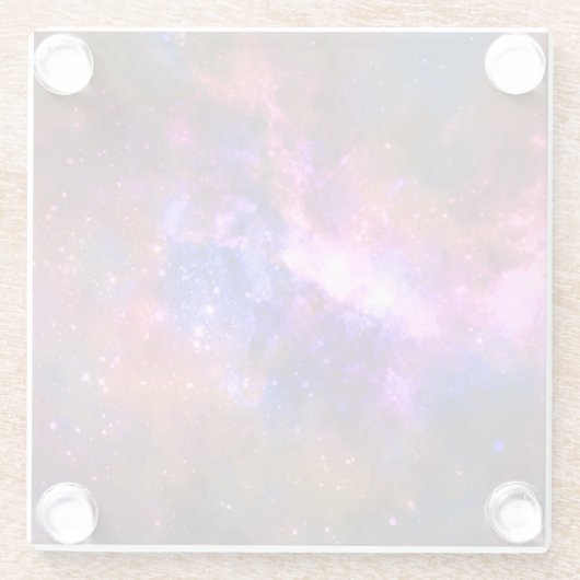 galaxy glazen onderzetter (Achterkant)