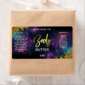 Galaxy Glitter Black en Gold Body Butter Labels (Insitu)
