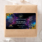 Galaxy Glitter Black Face and Hair Serum Label (Insitu)