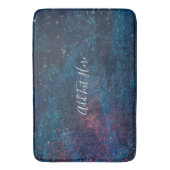 Galaxy Glitter Paint Swirls Badmat (Voorkant Verticaal)