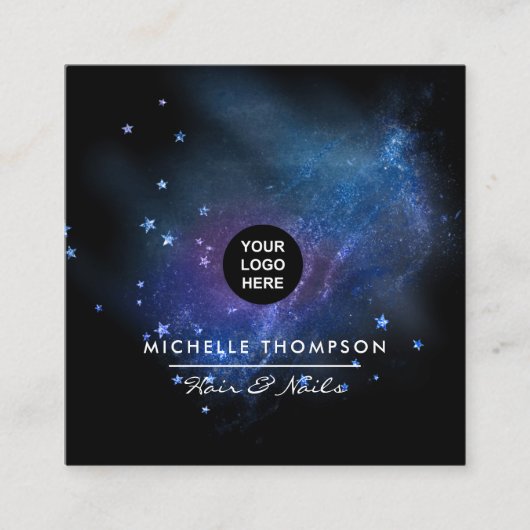 Galaxy Glitter Visitekaartje (Voorkant)
