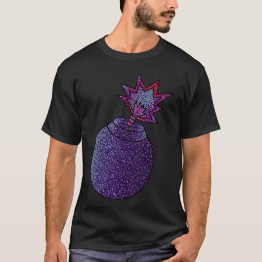 galaxy-glitterbom t-shirt (Voorkant)