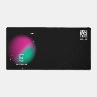 Galaxy Glow Aangepast Logo QR Code Elegante Market Bureaumat